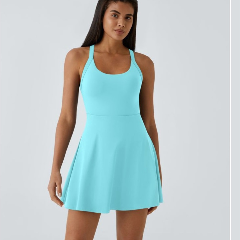 SOLD, x-posted Halara Turquoise Athletic Dress